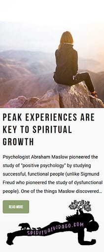 SpiritualVirago_com - Peak Experiences Spiritual Growth