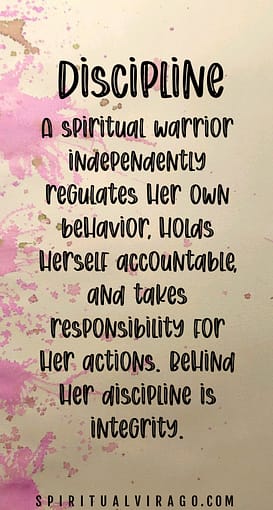 SpiritualVirago_com - Spiritual Warrior Discipline Pin