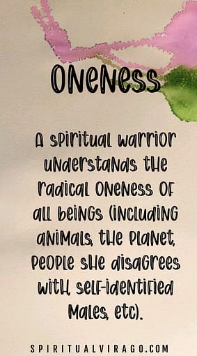 SpiritualVirago_com - Spiritual Warrior Oneness Pin