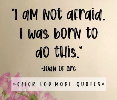 Sidebar Joan of Arc quote - Spiritual Warrior