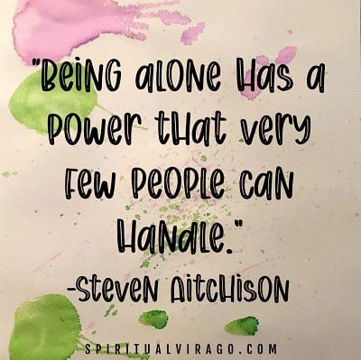SpiritualVirago_com - Being Alone Square
