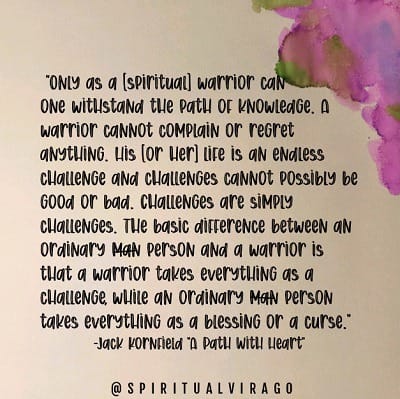 SpiritualVirago_com - Spiritual Warrior Quote Square 3