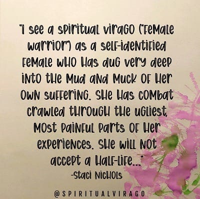 SpiritualVirago_com - Spiritual Warrior Quote Square 7