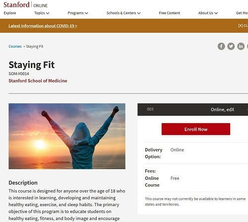Fitness Nutrition Course - Stay Fit